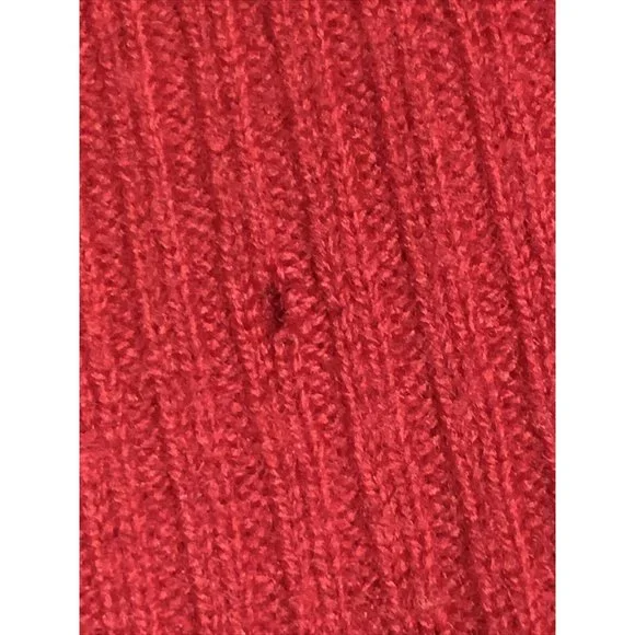Women's Miss Pendleton 100% Virgin Wool Turtleneck Sweater Red Size Large - Picture 11 of 11